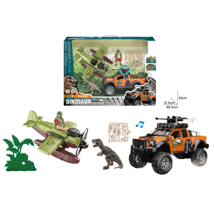 Costume de dinosaure figurines d'action militaires en plastique fonction de musique légère jouet pour garçons camionnette équipement de Simulation d'avion - Product Image 1