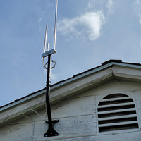 Support d'antenne robuste JH-Mech pour l'extérieur, longueur réglable de 10 pouces, angle réglable, support d'antenne en acier au carbone en forme de J