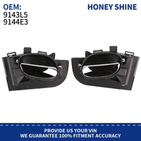 Poignée de porte intérieure 9143L5 9144E3 pour Peugeot 206 207 Citroën C2 Avant Arrière Gauche Droite 9143A5 914480 Poignée de préhension intérieure Noire