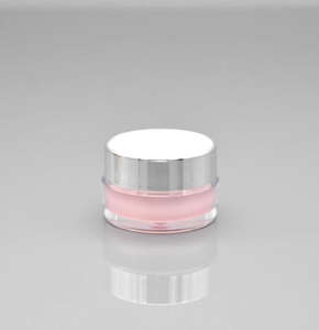 Botella de Champú Redonda de Alta Gama con Tapa de Rosca, Acrílico de Alta Calidad, Bomba Sin Aire para Viajes de Día y Noche, Envase Cosmético Vacío - Product Image 2