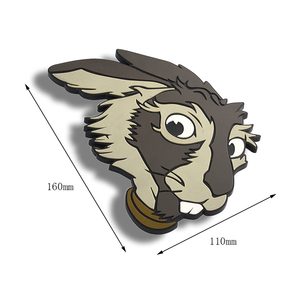 ที่รองแก้ว PVC หัวกระต่ายอะนิเมะน่ารักออกแบบได้ตามต้องการแบบคลาสสิก - Product Image 3