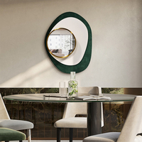 Œuvres d'art contemporaines personnalisées pour hôtels, peintures à l'huile 3D peintes à la main, décorations murales de luxe en métal, miroir, bois