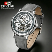 Montre automatique TEVISE avec logo personnalisé, montre squelette mécanique pour homme, fabrication OEM/ODM, livraison directe d'usine