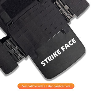 Panneau de <span class=keywords><strong>défense</strong></span> tactique UHMWPE/SIC, gilet de protection personnel, plaque tactique, insert en céramique noir 250x300mm, haute qualité, entraînement - Product Image 3