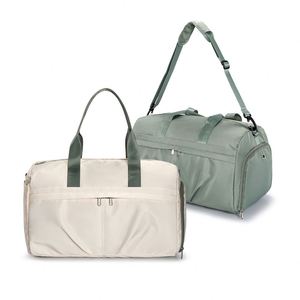 Sac de sport unisexe personnalisé avec logo, imperméable, simple, pour voyage, plage, fitness, avec compartiment sec et humide séparé, sac bandoulière - Product Image 3