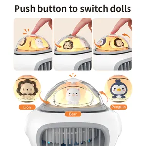 Ventilador portátil para carrinho de bebê com clipe de tripé flexível, mini ventilador portátil para carrinho de dormir 3600mAh 4 velocidades