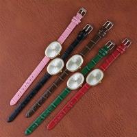 Vente Flash Montres Ovales Magnifiques pour Femmes Filles, Simple Bracelet en Acier Inoxydable Argent Or, Montres-Bracelets Minimalistes à Quartz