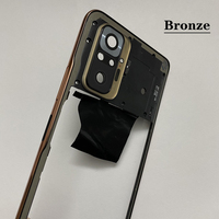 Cadre d'écran LCD pour téléphone portable Xiaomi Redmi Note 10 Pro avec lentille de caméra en verre, boîtier avant, châssis central, coque Note10