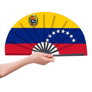 Venezuela bayrağı el fanı 33cm el <span class=keywords><strong>ayrılıkçı</strong></span> gün tema fanı - Product Image 4