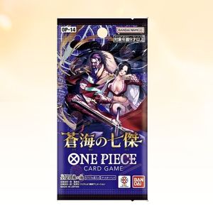 Caja de Sobres Japonesa Sellada TCG JP OPCG OP-14 The Azure Sea's Seven de Ban Dai Paper - Product Image 2