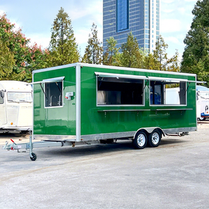 รถขายอาหารพร้อมอุปกรณ์ครัวครบครัน รถพ่วงจัดเลี้ยงเคลื่อนที่ รถขายกาแฟ ครัวกลางแจ้ง รถขายอาหารเคลื่อนที่ สแตนเลส ไฟเบอร์กลาส รถขายขนม - Product Image 1