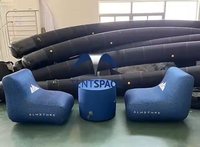 Chaise gonflable d'extérieur Tentspace avec LED pour la publicité d'événements sportifs Table gonflable de forme ronde Chaise et table d'événement
