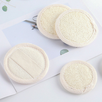 Éponge ovale naturelle et écologique OEM en luffa pour le visage – Usage domestique, exfoliante, portable, pour le corps et le démaquillage