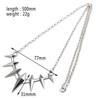 Collier ras du cou en argent avec panthère pour homme, souvenir de film