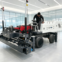 Machine de nivellement de béton à laser à forte vibration pour un compactage rapide du béton frais