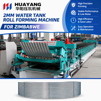 Machine automatique de formage à froid de réservoirs d'eau en acier galvanisé pour la production de panneaux métalliques au Zimbabwe, livraison directe d'usine