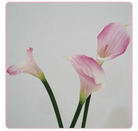 Lys Calla Artificiel en Latex Souple Effet Réel, Lys Artificiels Haut de Gamme en PVC pour Bouquet de Mariage et Décoration Intérieure