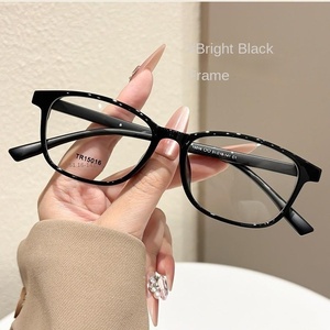 15016 Nouvelles lunettes minimalistes TR à petite monture pour étudiants, tendance sans maquillage, verres plats, peuvent être associées à - Product Image 1