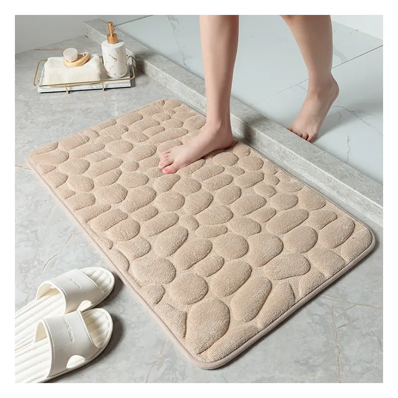 Badezimmer 3-teiliges Badteppich-Set Toilettenmatte Rutschfeste absorbierende Speicher-Schaummatte Teppiche und Teppiche