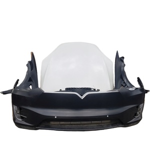 Per il 2015-2022 <span class=keywords><strong>Tesla</strong></span> <span class=keywords><strong>Model</strong></span> <span class=keywords><strong>X</strong></span> MX gruppo paraurti anteriore parafango pannello ala cappuccio fari a LED fari ventola di raffreddamento del radiatore fari - Product Image 1