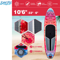 Planche de paddle gonflable de yoga FACTORY10'6" à pont large avec coussin antidérapant en EVA (ISUP) pour le fitness aquatique et la méditation sur l'eau