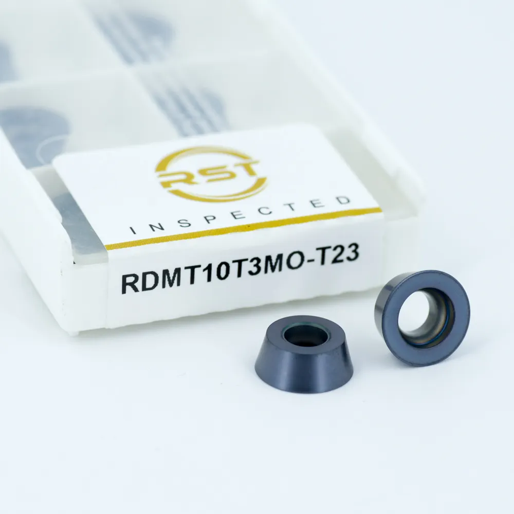 RDMT10T3MO-T23 pemotong sisipan karbida CNC untuk penggilingan untuk sisipan penggilingan karbida umpan tinggi Alu