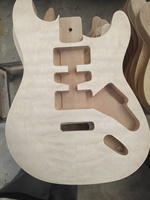 Bodi Gitar Elektrik ST Berlapis Cat Biru Glossy Premium Langsung Dari Pabrik Sempurna untuk Proyek Modifikasi Gitar DIY