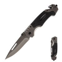 Couteau pliant d'extérieur en acier inoxydable 5CR15, lame haute dureté, autodéfense, camping, survie, couteau multifonction, petit couteau
