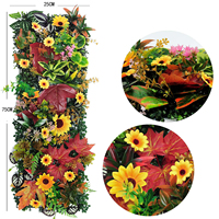 Panneau mural végétal artificiel 50x100cm 25*75cm, feuillage artificiel pour toile de fond de mariage et décoration intérieure