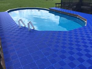 Shock Absorbent <b>Plastic</b> Garage <b>Floor</b> Tiles Noise Reduction Technology Safe for Kids and Pets Home Gym Use - Product Image 3