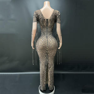 Novance Y2132-C Sites de vente en gros Robes de soirée élégantes de luxe pour galas, tenues à franges pour anniversaires, robes de club sexy et de fantaisie - Product Image 6