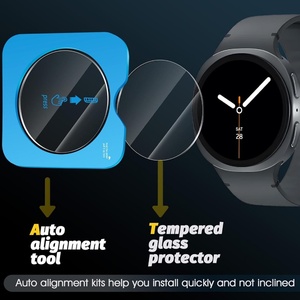 อุปกรณ์ป้องกันหน้าจอนาฬิกากระจกเทมเปอร์ HD ติดตั้งง่ายสำหรับ <span class=keywords><strong>Samsung</strong></span> <span class=keywords><strong>Galaxy</strong></span> <span class=keywords><strong>Watch</strong></span> 8 40มม. 46มม. 44มม. <span class=keywords><strong>Xiaomi</strong></span> Active <span class=keywords><strong>4</strong></span> Huawei FIY <span class=keywords><strong>4</strong></span> Pro - Product Image 2