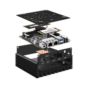 Topton 6W U-ltra X86 Mini PC Pentium N3700 N3160 Quad Core Industrial Fanless <strong>Computer</strong> Pocket PC GPIO Dual Gigabit LAN 2xUSB3.0 - Product Image 3