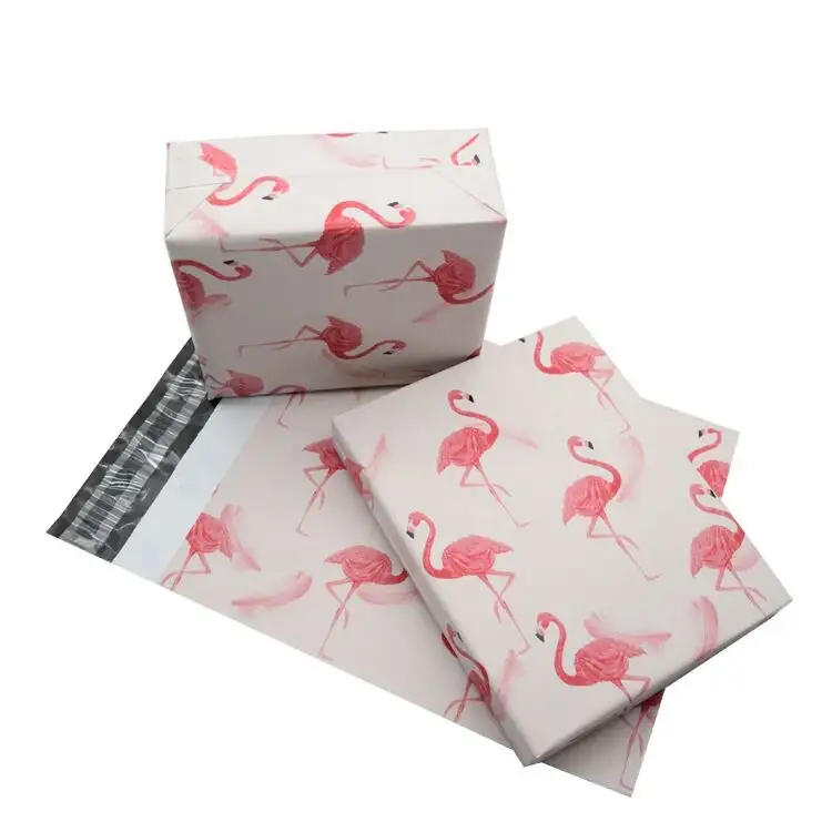 Pink Courier Bag Flamingo/Snowflake / Coral Cartoon Anime Poly Mailers Self Seal Plastic Mailing Envelope Bag