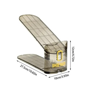 Adjustable Shoe Organizer Footwear Support Slot Space Saving Cabinet Closet Stand Shoes <b>Storage</b> Rack Shoebox Hot Sale - Product Image 4
