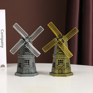 Nouveau design métal Bronze personnalisé <span class=keywords><strong>moulin</strong></span> à <span class=keywords><strong>vent</strong></span> modèle ornements Souvenirs artisanat maison chambre décoration néerlandais <span class=keywords><strong>moulin</strong></span> à <span class=keywords><strong>vent</strong></span> cadeaux - Product Image 2