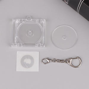 Mini <span class=keywords><strong>CD</strong></span> étui porte-clés Album blanc porte-clés <span class=keywords><strong>lecteur</strong></span> <span class=keywords><strong>CD</strong></span> porte-clés pour bricolage sac à dos pendentif blanc <span class=keywords><strong>CD</strong></span> étui porte-clés acrylique porte-clés - Product Image 4