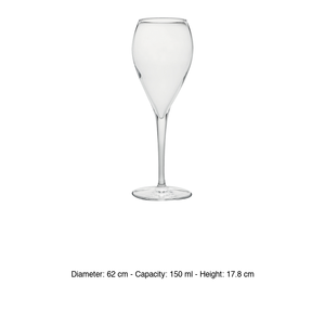Copa de cristal brillante Bormioli Rocco 3 Sensi, 15 cl, altura 17,8 cm, diámetro 6,2 cm - Product Image 3