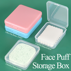 SUNSHING - Estuche de Viaje para Discos de Algodón, Contenedor Portátil para Discos Cosméticos, Estuche para Hisopos de Algodón, Caja para Borlas de Polvo Facial - Product Image 1