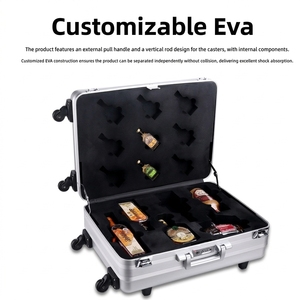 Valigia Personalizzata in Lega di Alluminio con Ruote 18/20 Pollici, Trolley con Manico Estraibile per Attrezzi, Attrezzature e Documenti - Product Image 3