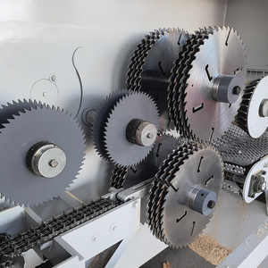 Precio de fábrica en máquinas de sierra de mesa deslizante circular de corte de troncos redondos para maquinaria de carpintería - Product Image 5