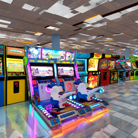 Simulateur de course de motos à deux joueurs, à commande par jetons, avec mouvements complets, machine de jeu d'arcade pour centre de divertissement