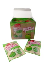 Groothandel Happy Gummy Frutivity Appel smaak Suikercoating Gummy Candy Fruit Zachte Gummy Candy Individuele kleine verpakking voor kinderen