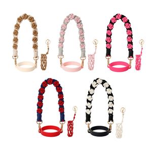 สายคล้องแก้วน้ำแบบถักมือรูปอุ้งเท้าแมวน่ารัก คุณภาพสูง ใหม่ เหมาะสำหรับขวดน้ำพกพา ใช้ได้กับ Stanley สำหรับเพื่อน - Product Image 4