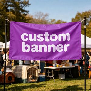 Telón de Fondo de Tela de Poliéster, Impresión Personalizada a Todo Color, Duradero, Impermeable, para Publicidad Colgante, Regalos para Ferias Comerciales - Product Image 1