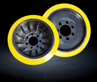 Roue en PU pour chariot de transport lourd 343*114, qualité OEM supérieure, vente en gros directe fournisseur