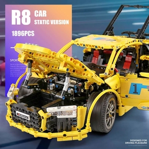 Mould King 13127 MOC 1:10 R8 Supercar, Bloques de Construcción, 1896 Piezas, Ladrillos, Coche de Carreras, Modelo Estático, Juguetes Educativos para Niños, Regalo - Product Image 6