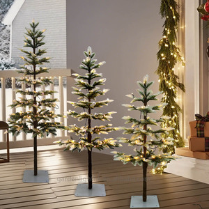 Árbol de Navidad Artificial de Alta Calidad, Ecológico, para Interiores y Exteriores, de 3, 4 y 5 Pies, de Dos Colores, con Luces LED y Adaptador de Bajo Voltaje - Product Image 3