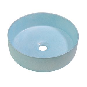 Lavabo vasque rond en céramique et marbre noir, moderne, <span class=keywords><strong>pour</strong></span> petite salle de bain, à poser sur comptoir - Product Image 5