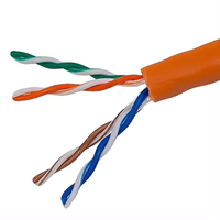 Kabel dalam ruangan cat5 0.50mm BC CCA konduktor kucing 5 kucing 5e 1000ft 500ft CAT5E utp 8 pasang kabel